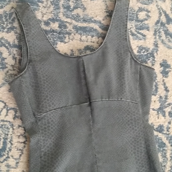 Gap 1969 gray snake print denim bodycon wiggle dress xs - Picture 2 of 5